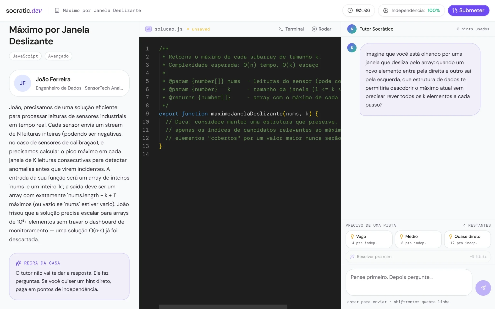 Socratic dev screenshot 2