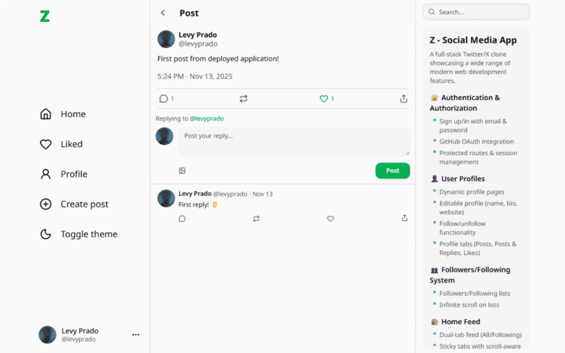 Z - Social Media screenshot 3